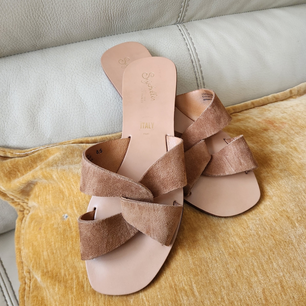 Seychelles Women's Tan Slide Sandals